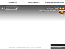 Tablet Screenshot of london-oratory.org
